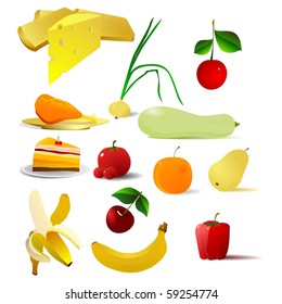 collection of vector images of food