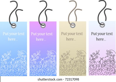 collection of vector labels