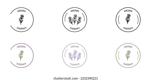 Collection of vector logos for spas salon.