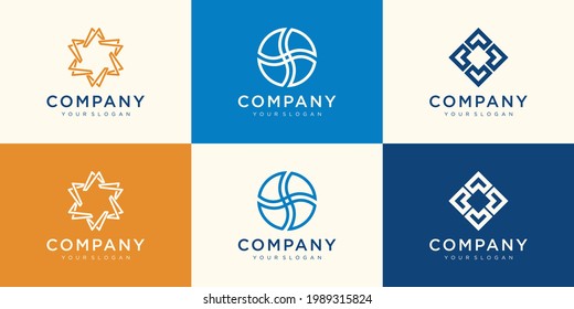 Collection of vector logos for your business. Association, Alliance, Unity, Team Work