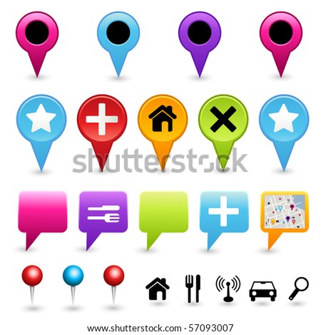 A collection of vector map pointers. Vector.