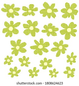Collection of vector materials of the flower which is abstract with simplicity,