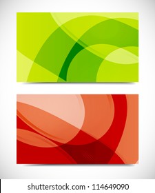 Collection vector of modern color business card templates