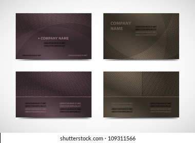 Collection vector of modern elegant business card templates