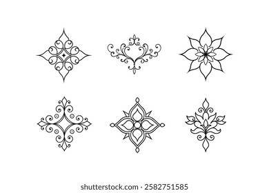 a collection of vector ornaments illustration