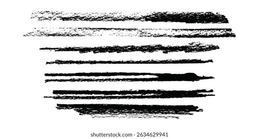 Collection of vector paint bold brush strokes, hand drawn thick grunge lines and rectangle shapes modern grunge modern arts