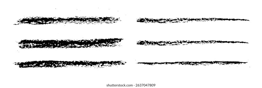 Collection of vector paint brush stroke, ink splatter, grunge line and artistic design elements.