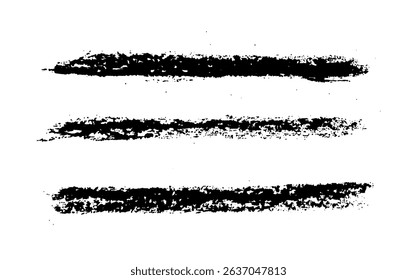 Collection of vector paint brush stroke, ink splatter, grunge line and artistic design elements.
