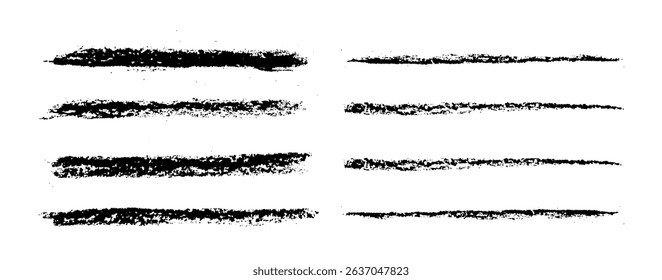 Collection of vector paint brush stroke, ink splatter, grunge line and artistic design elements.