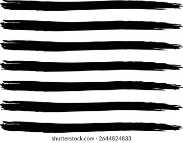 Collection of vector paint brush stroke, ink splatter, grunge line and artistic design elements.  black silhouette on white background