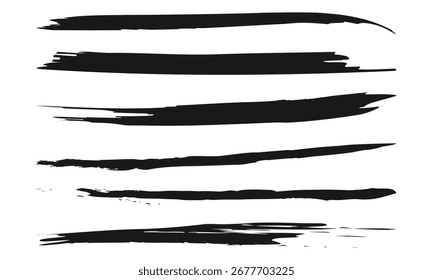 Colección de pinceladas de Vector, salpicaduras de tinta, línea grunge y Elementos de diseño artísticos. Superposición sucia, salpicaduras de acuarela, silueta negra y juego de papel rasgado. Arte de Anuncio de negocios de redes sociales