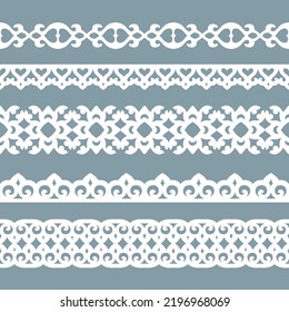 Collection Vector Patterns Wood Carving Stock Vector (Royalty Free ...