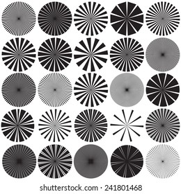 Collection of Vector Radial Patterns