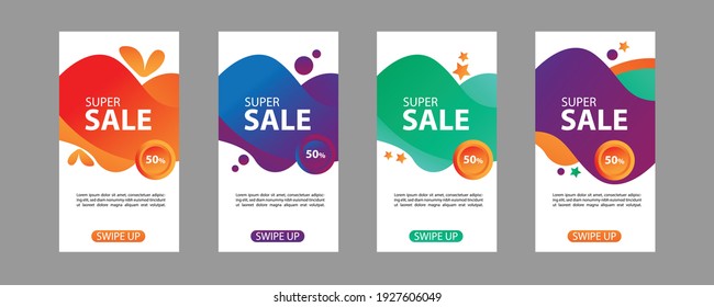 collection of vector set banners, colorful. Banners and posters. super sale.