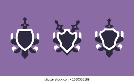 Collection of Vector Shield Crests and Badges
