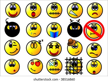 Collection of vector smiles