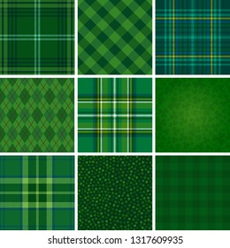 collection of vector st. patrick's backgrounds