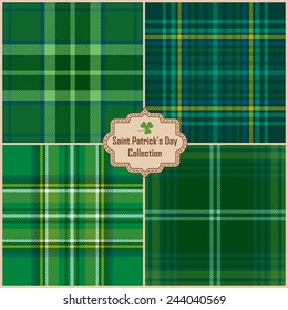 collection of vector st. patrick's backgrounds