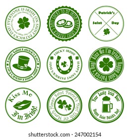 collection of vector st. patrick's logos