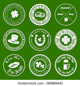 collection of vector st. patrick's logos