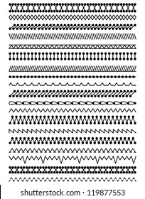 Collection of Vector Stitch Patterns