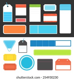 Collection of vector tags and labels.