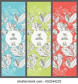 Collection Vector Template Invitations Sticker Printable Stock Vector (Royalty Free) 410244232 ...