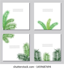 Collection of vector template label, visit cards, square greeting cards and banners with home plants, wild flowers and herbs.Business set of design templates Layout, mockup design for cosmetics.