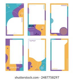 collection of Vector Templates for Social Media Posts and Stories