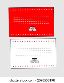 colección de plantillas vectoriales para escribir en santa claus