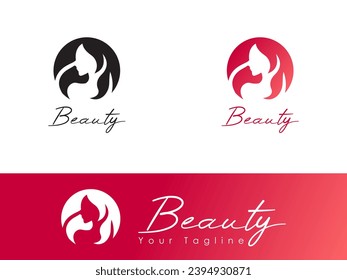 A collection of vector women's logos perfect for beauty products, beauty clinics, feminist communities