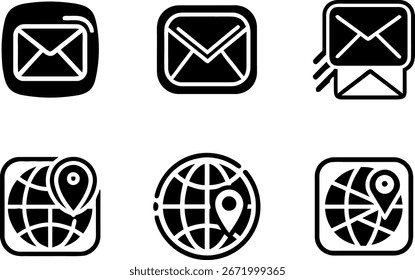 Una colección de iconos versátiles diseñados con una amplia gama de opciones de color, adecuados para diversas aplicaciones digitales e impresas.