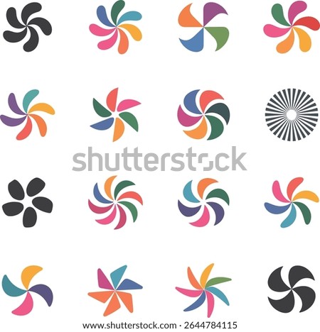 Collection of Vibrant, Abstract Logo Designs