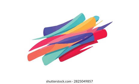 A collection of vibrant plastic spatulas in various colors, neatly arranged.