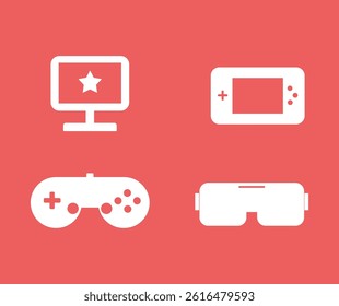 collection of video game icon designs
