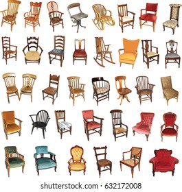 Collection of Vintage and Antique Chairs