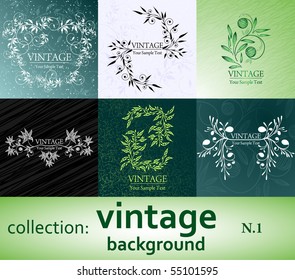 collection vintage background