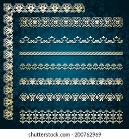 Collection of vintage borders, Easy to use 