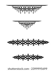 Collection of vintage borders set