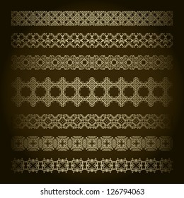 Collection of vintage detailed borders