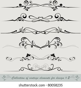 collection of vintage elements for design #2