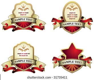 colección de emblemas vintage