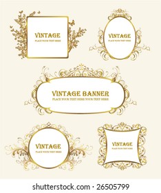 collection of vintage frame