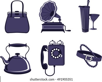 A collection of vintage items