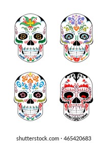 Collection of vintage mexican skull