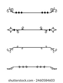 Collection of vintage ornamental element
