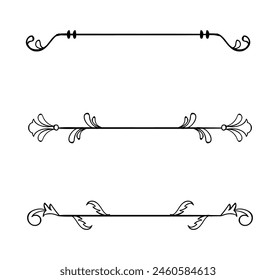 Collection of vintage ornamental element