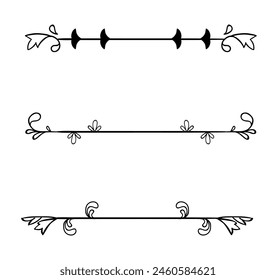 Collection of vintage ornamental element