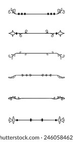 Collection of vintage ornamental element