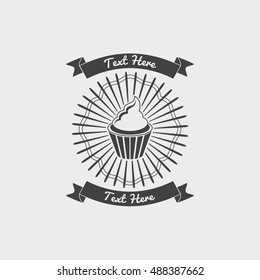Collection of vintage retro bakery logo badges and labels